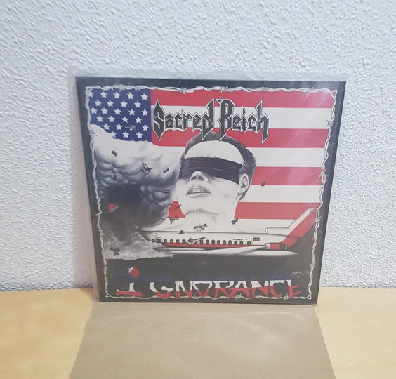 SACRED REICH - IGNORANCE (Red/White Marbled) LP