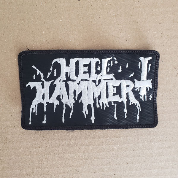 HELLHAMMER EMBROIDERED LOGO PATCH (White)