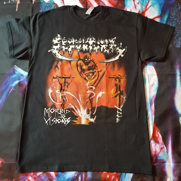 SEPULTURA - MORBID VISIONS T-SHIRT (U.S.A. Import)