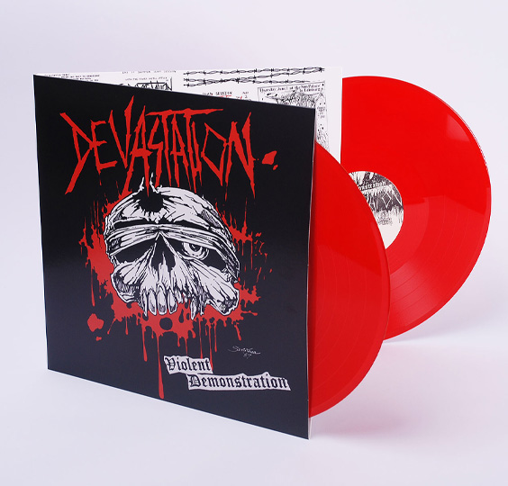 DEVASTATION - VIOLENT DEMONSTRATION (Red) Double LP