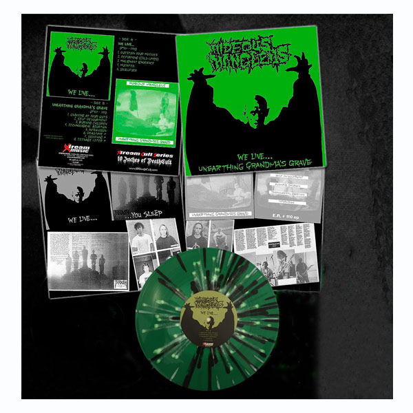 HIDEOUS MANGLEUS - WE LIVE UNEARTHING GRANDMAS GRAVE(10¨ Inches) MLP