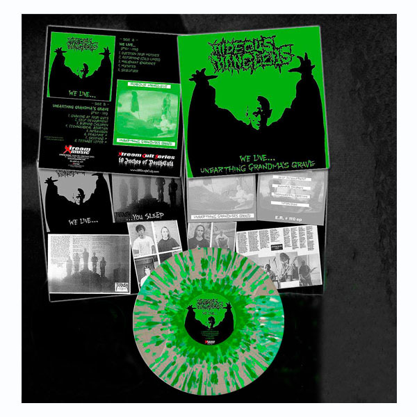 HIDEOUS MANGLEUS - WE LIVE UNEARTHING GRANDMAS GRAVE(10¨ Inches) MLP