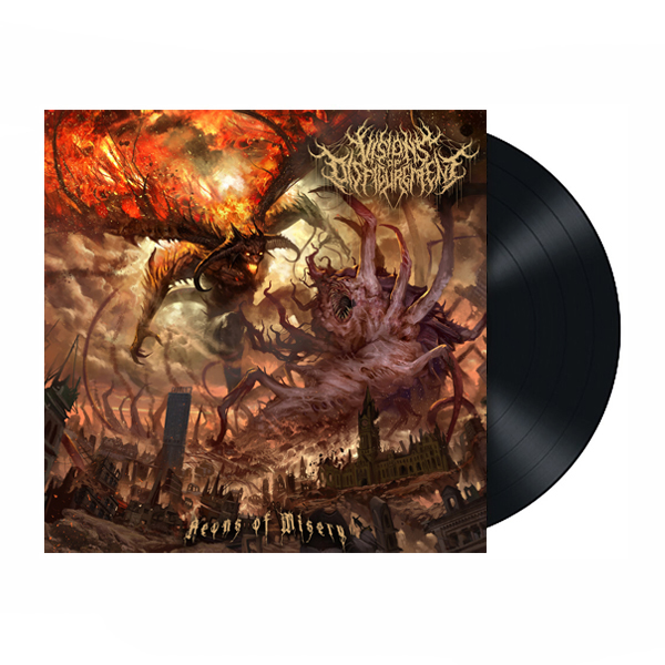 VISIONS OF DISFIGUREMENT - AEONS OF MISERY LP (Black Vinyl Edition)