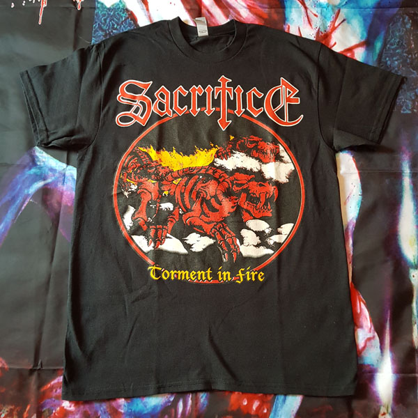 SACRIFICE - TORMENT IN FIRE T-SHIRT (U.S.A. Import)
