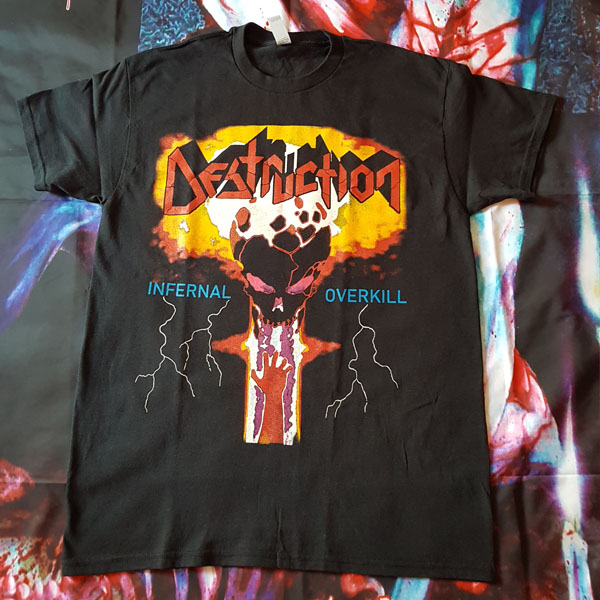 DESTRUCTION - INFERNAL OVERKILL T-SHIRT (U.S.A. Import)