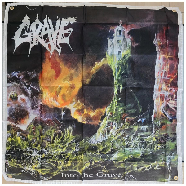GRAVE - INTO THE GRAVE FLAG