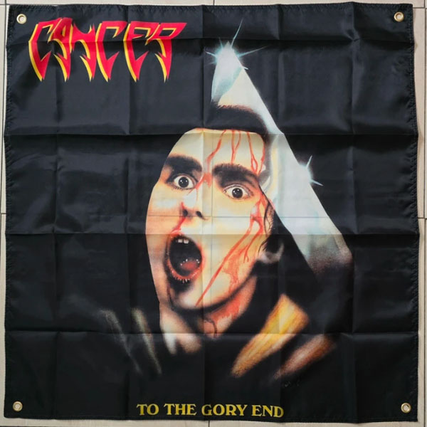 CANCER - TO THE GORY END FLAG
