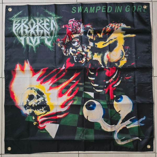 BROKEN HOPE - SWAMPED IN GORE FLAG