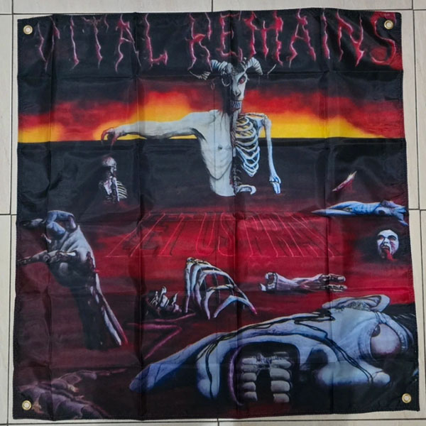 VITAL REMAINS - LET US PRAY FLAG